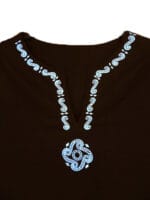 Cămașă neagră cu simbol solar dacic - imagine 2