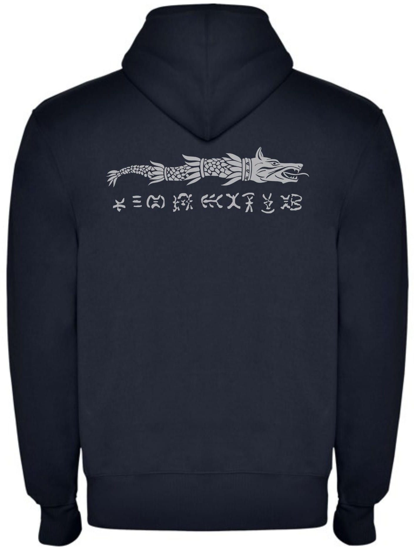 Hanorac Lup Dacic și Simboluri Tăblițe Sinaia Hanorac Lup Dacic și Simboluri Tăblițe Sinaia, cu fermoar, bleumarin