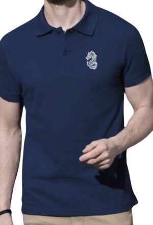 Tricou polo broderie Dracones