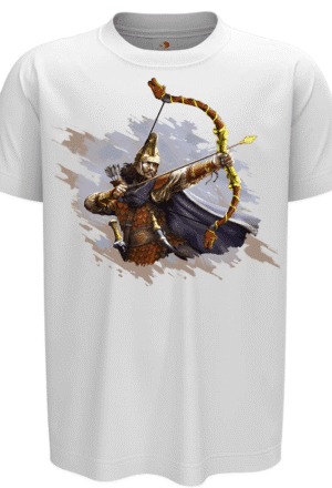 Tricou Arcașul Dac, alb