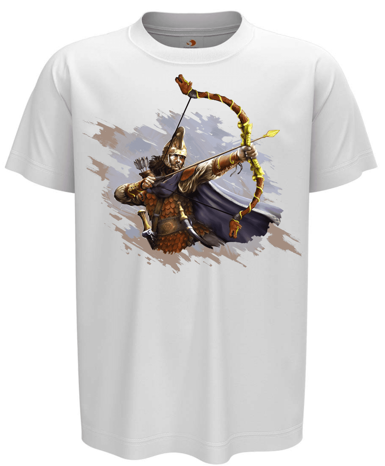 Tricou Arcașul Dac, alb Tricou Arcașul Dac, alb