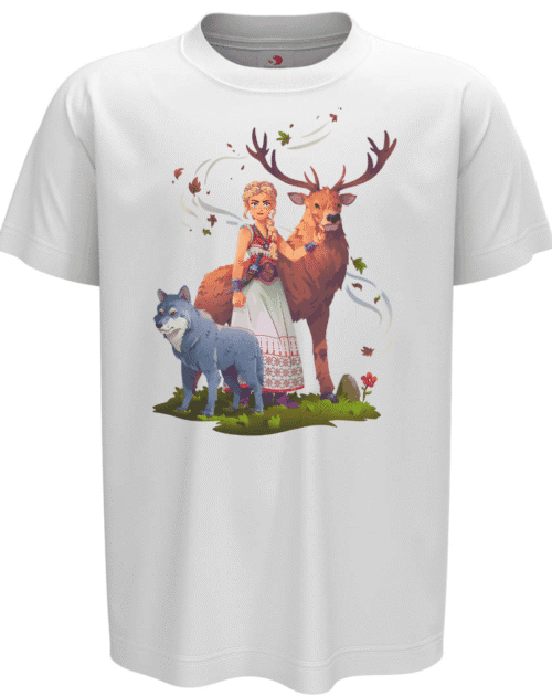 Tricou Prințesa Dacă, alb