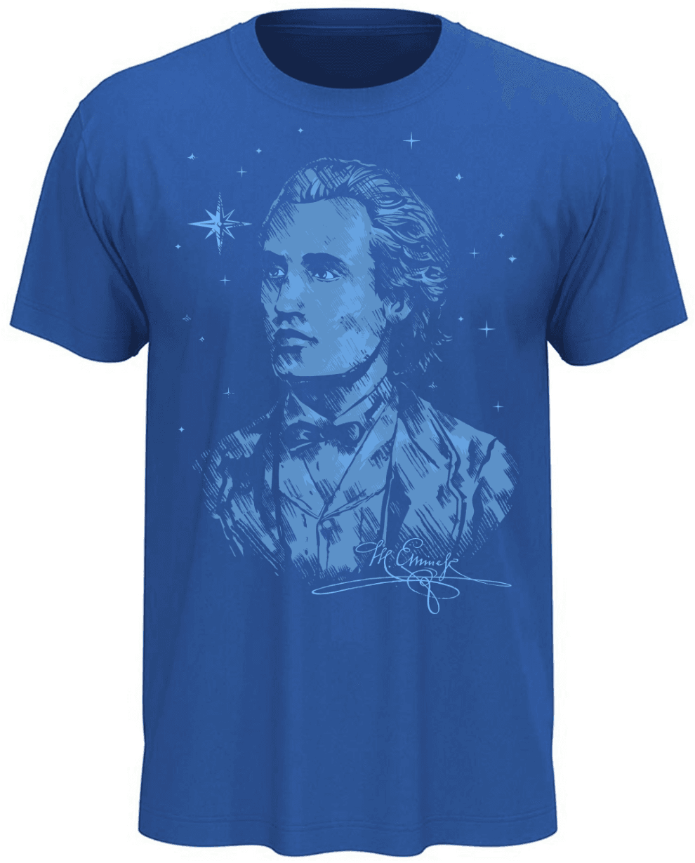 Tricou Eminescu, albastru Tricou Eminescu, albastru